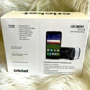 Never been opened Alcatel Idol 4 phone with virtual reality goggles
